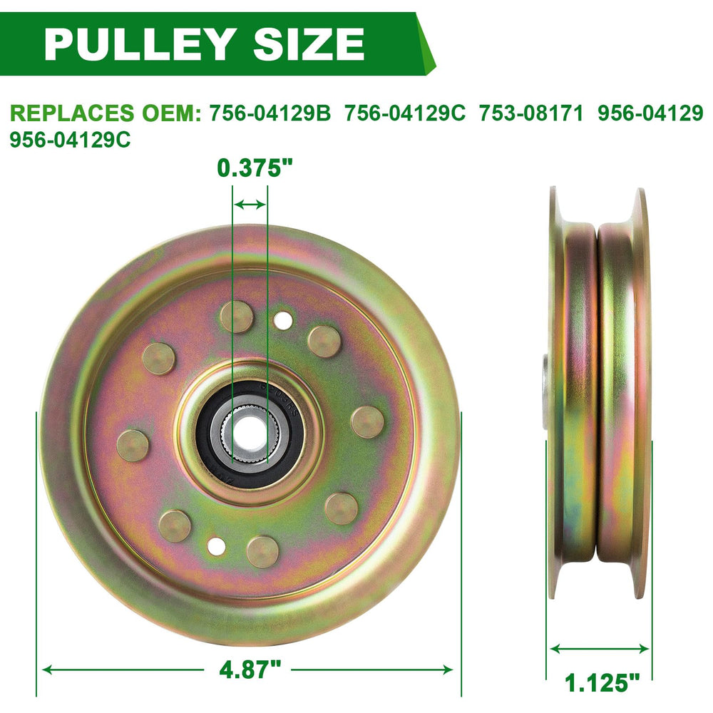 SCBHWJ idler pulley detail highlighting durable construction and fit