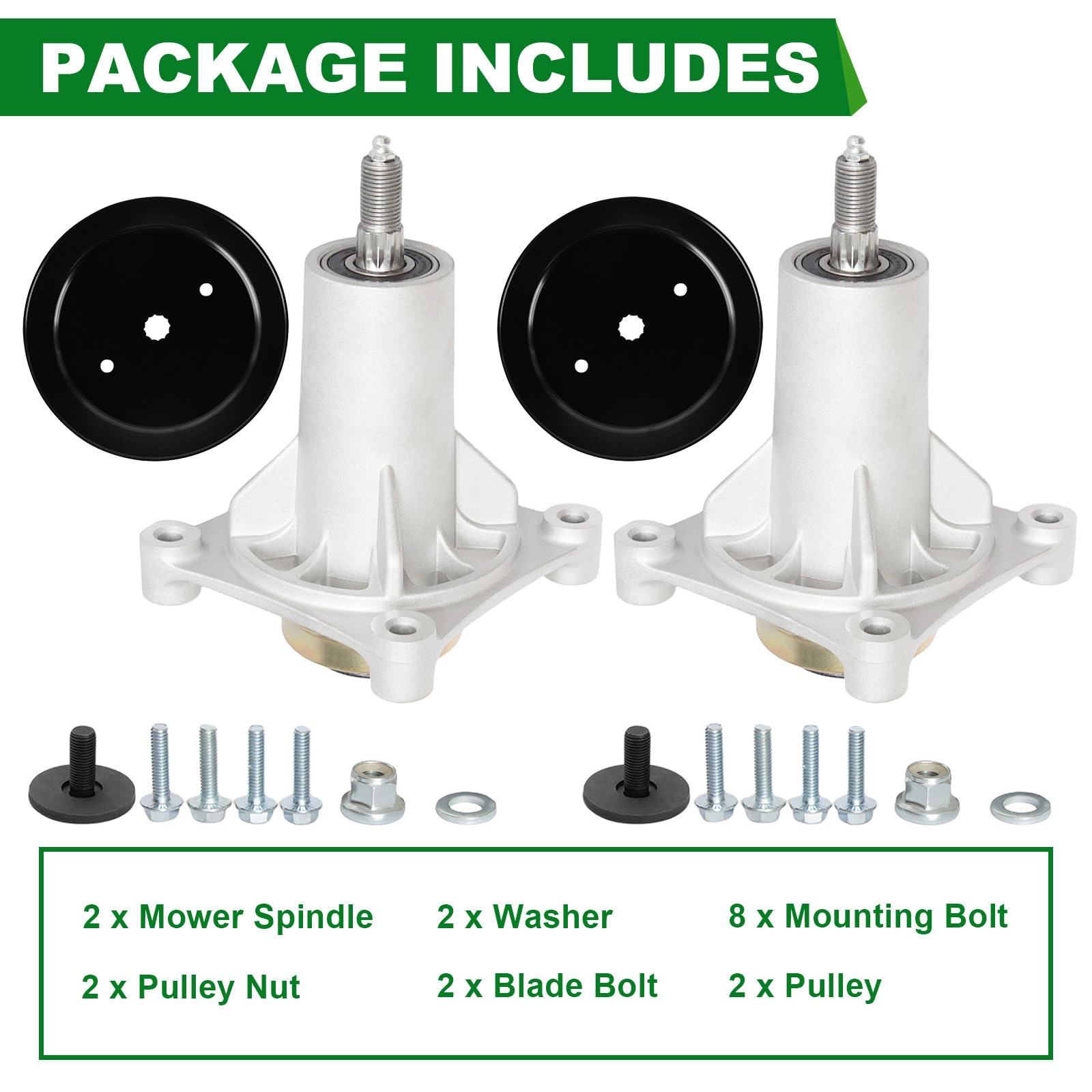 SCBHWJ two-pack packaging and contents for quick installation convenience
