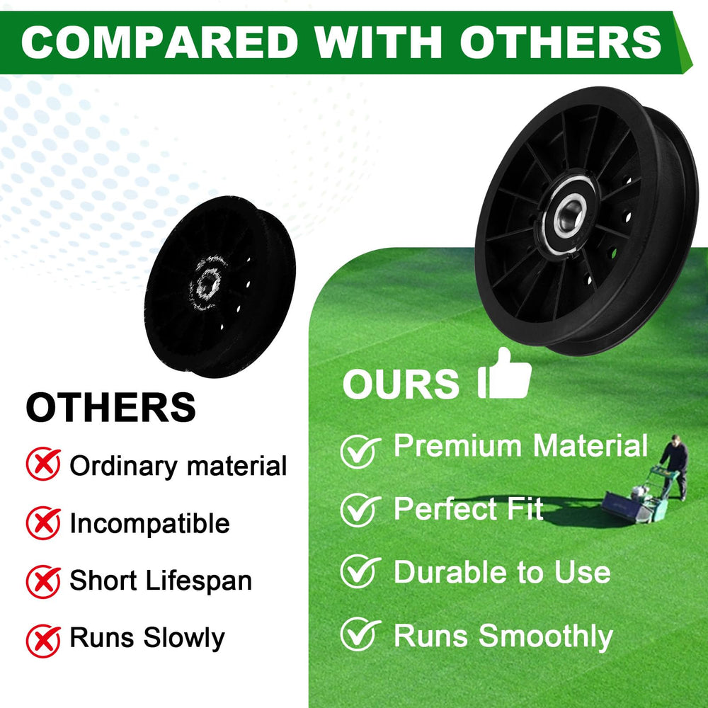 SCBHWJ pulley in packaging with label indicating OEM-compatible replacement savings