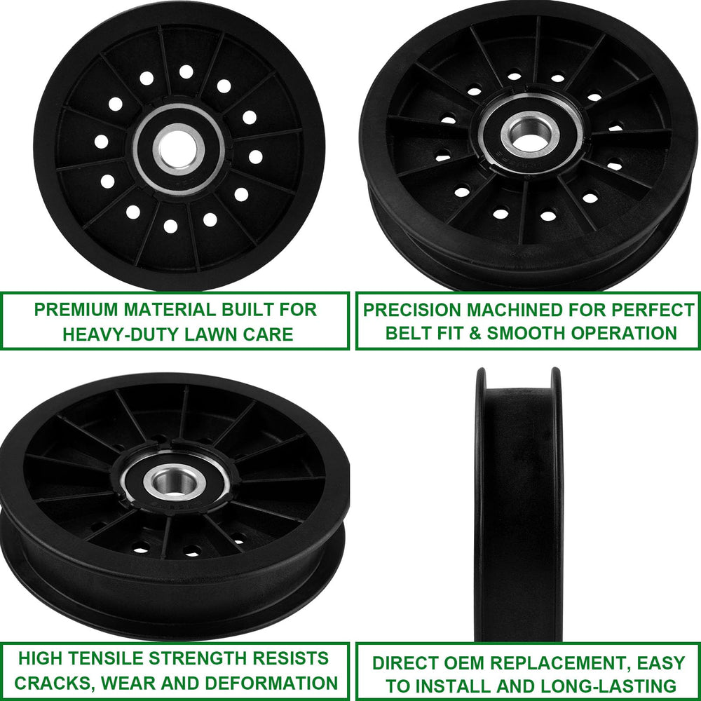 SCBHWJ pulley next to ruler showing size for easy verification before purchase