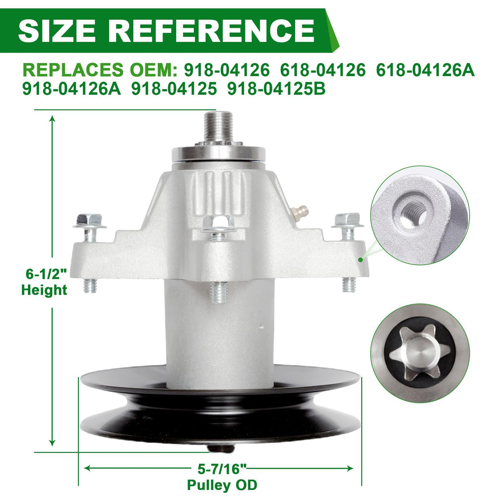 SCBHWJ spindle close-up with machined surfaces and bearings for durable rotation