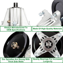 SCBHWJ spindle label and stamped part numbers for easy OEM cross-reference benefit