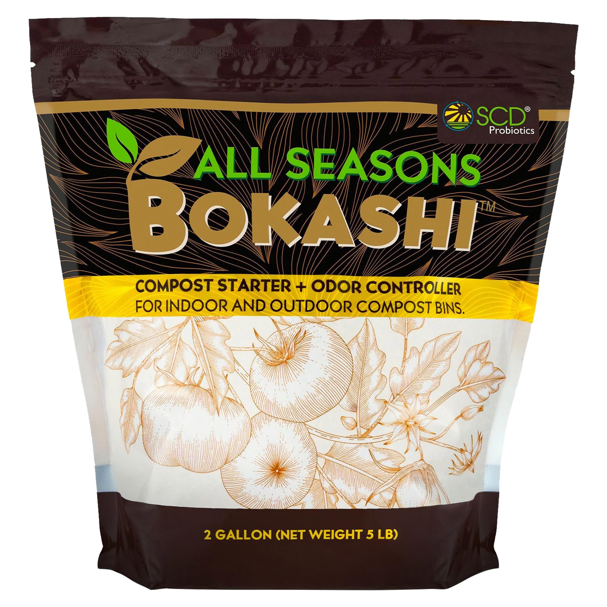 SCD Probiotics front packaging showing resealable 5 lb bag and clear labeling for convenience