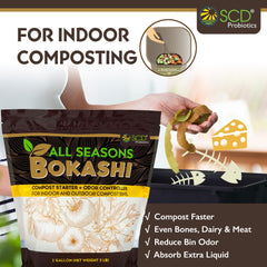 SCD Probiotics pre-compost applied to garden soil to boost plant nutrient retention