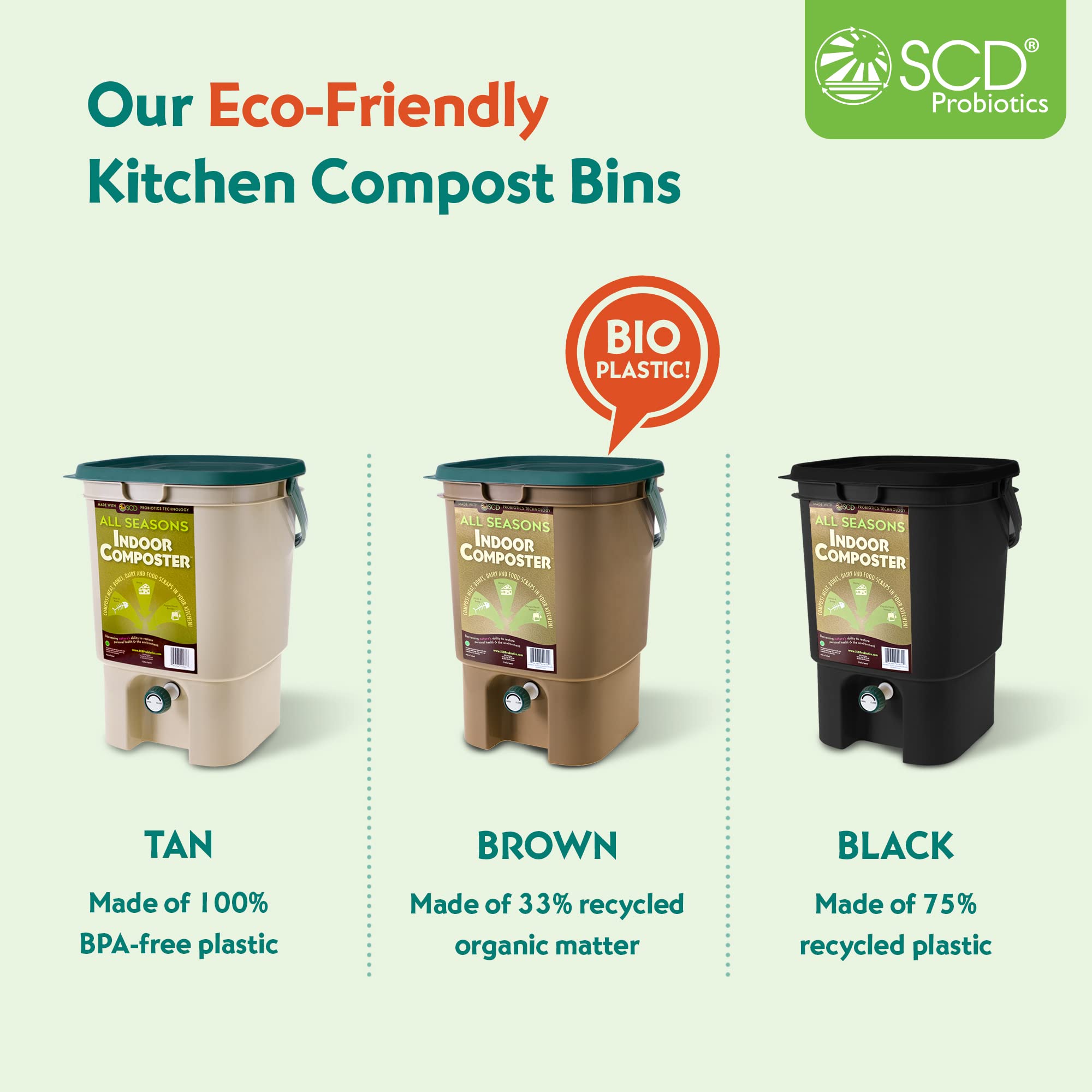 SCD Probiotics lifestyle image of gardener using finished compost in raised bed