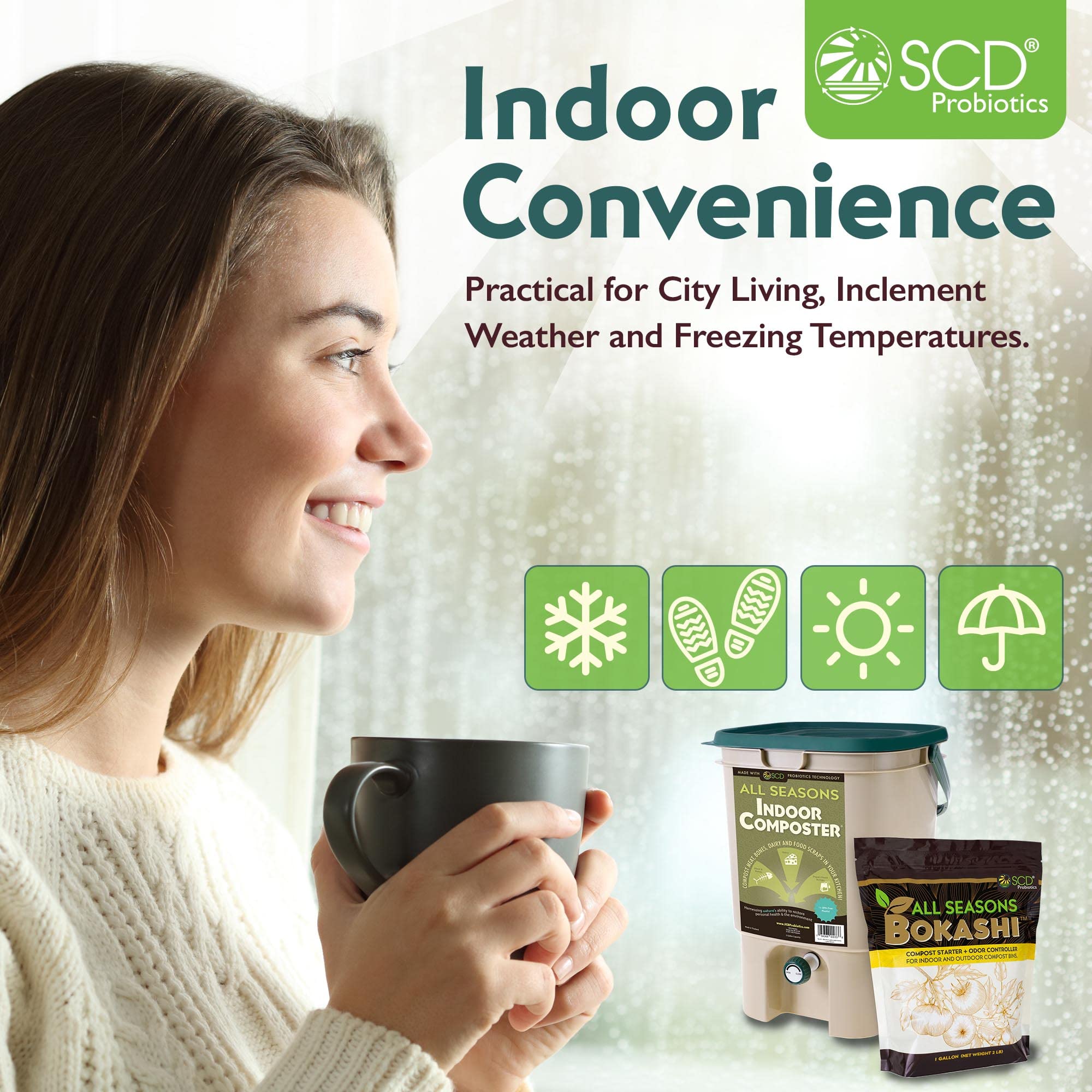 SCD Probiotics spigot and strainer close-up for easy compost tea collection