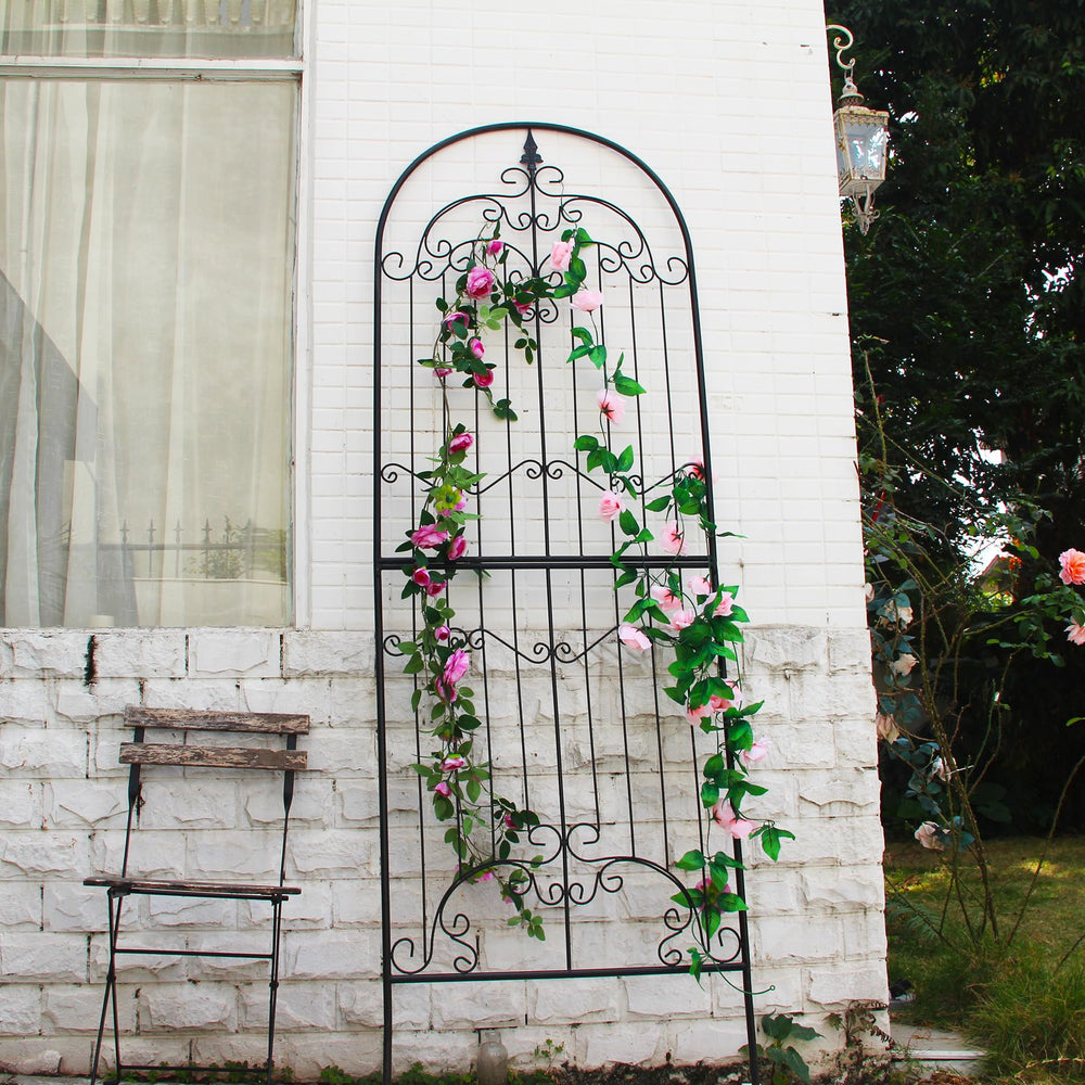 SCENDOR trellis in backyard setting adding curb appeal and ambiance
