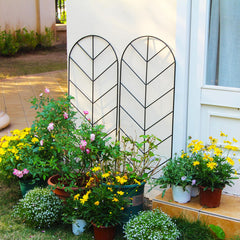 SCENDOR close-up of trellis geometric pattern highlighting durable rustproof finish