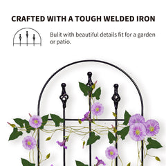 SCENDOR GARDEN close-up welded lattice showing sturdy plant support benefit