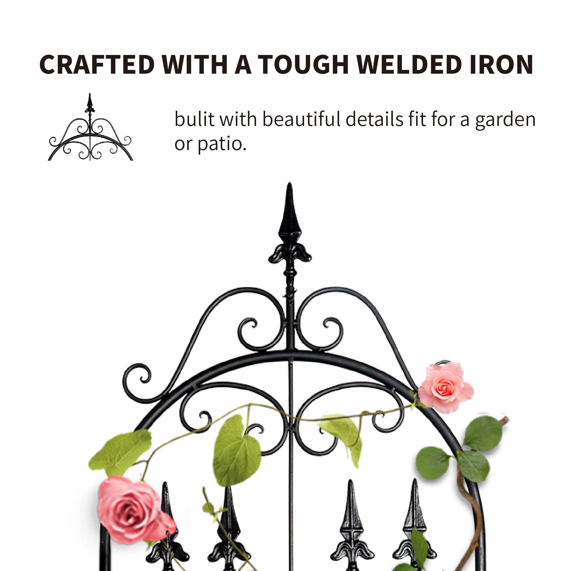 SCENDOR trellis placed in a balcony planter offering vertical growing space for small outdoor areas