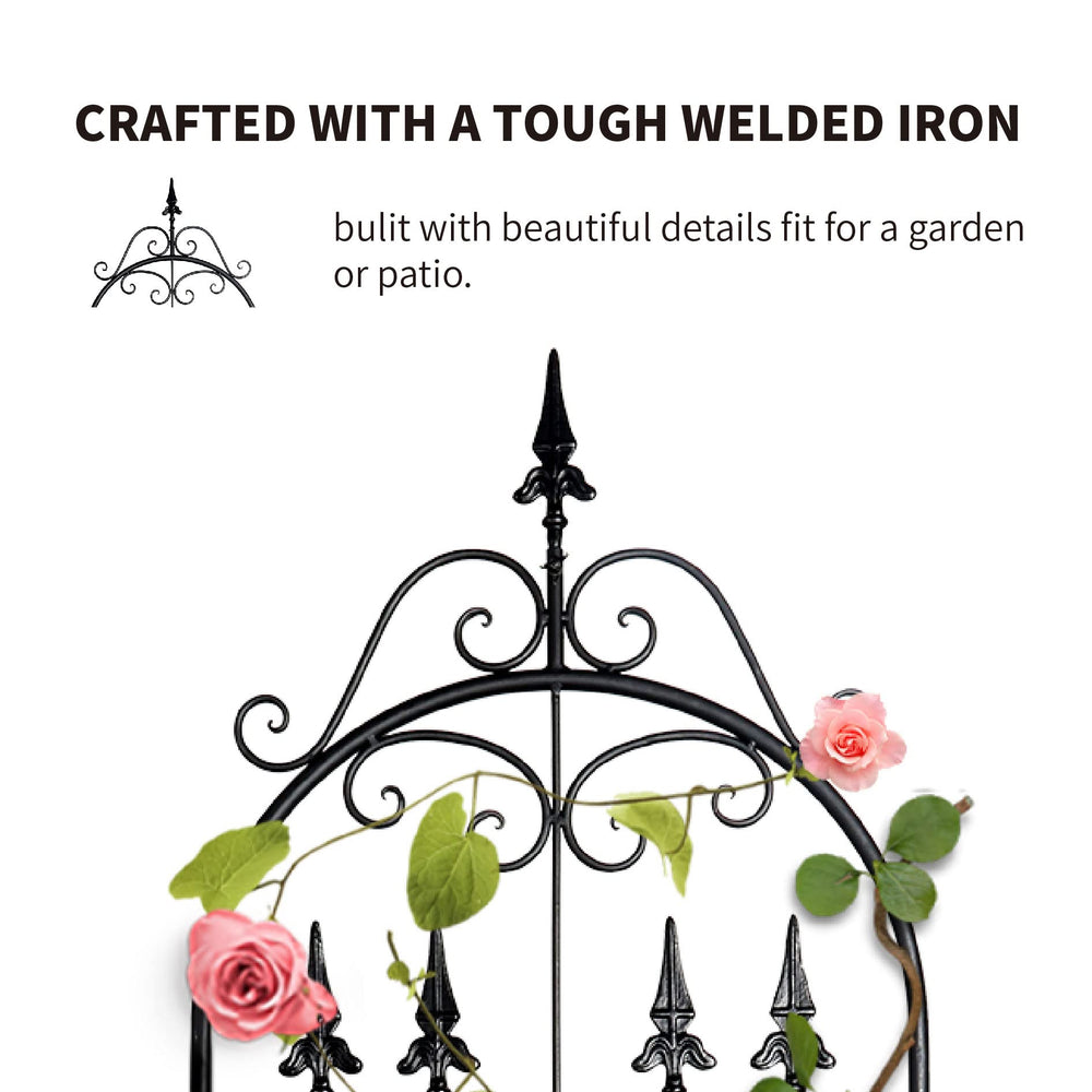 SCENDOR trellis placed in a balcony planter offering vertical growing space for small outdoor areas