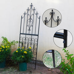 SCENDOR trellis in garden with roses demonstrating plant support