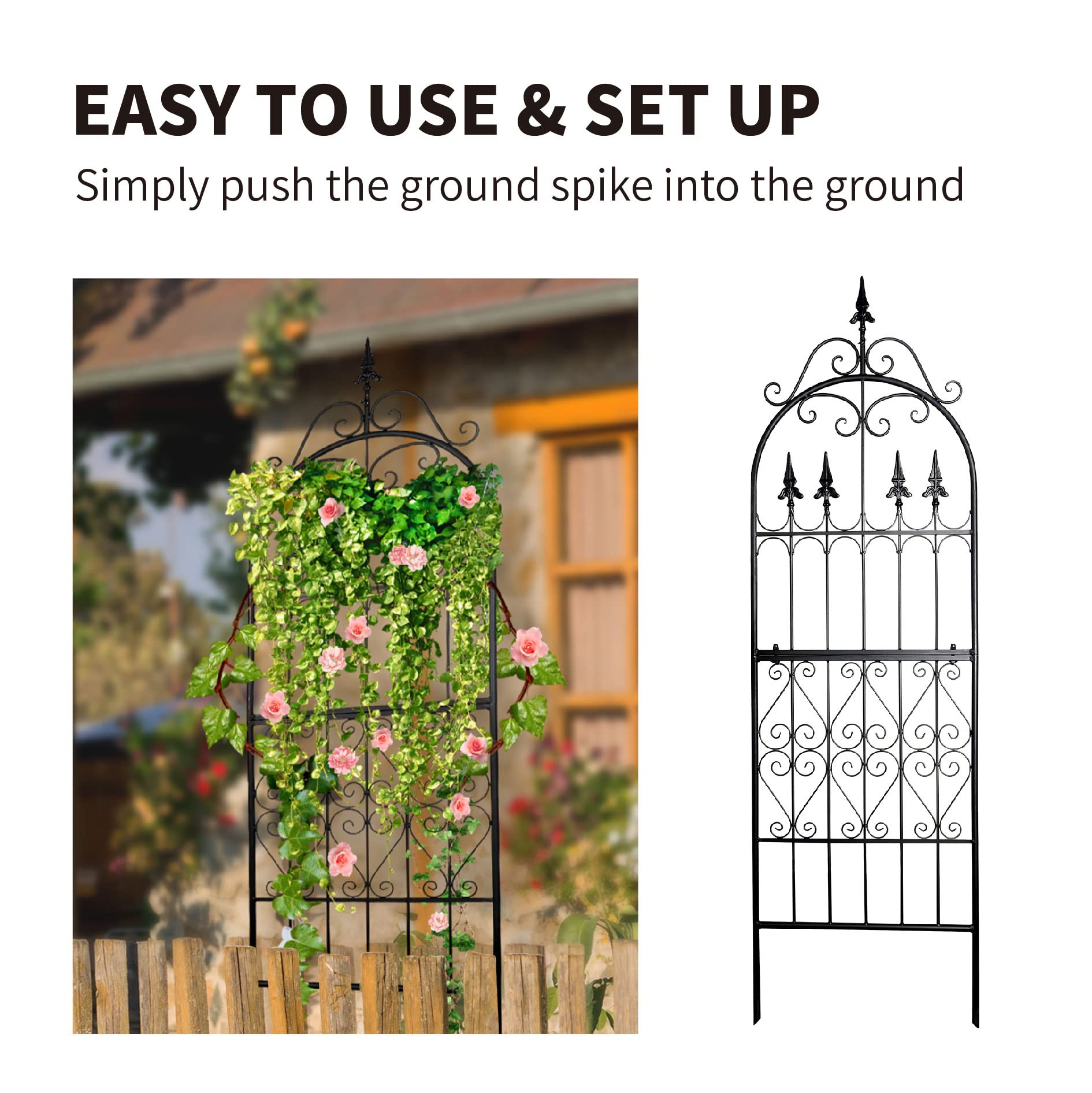 SCENDOR lattice pattern detail showing vine attachment points for strong plant training