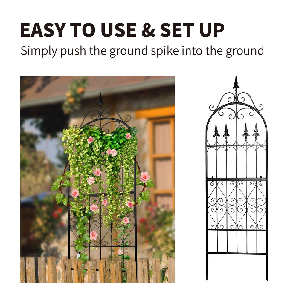 SCENDOR lattice pattern detail showing vine attachment points for strong plant training