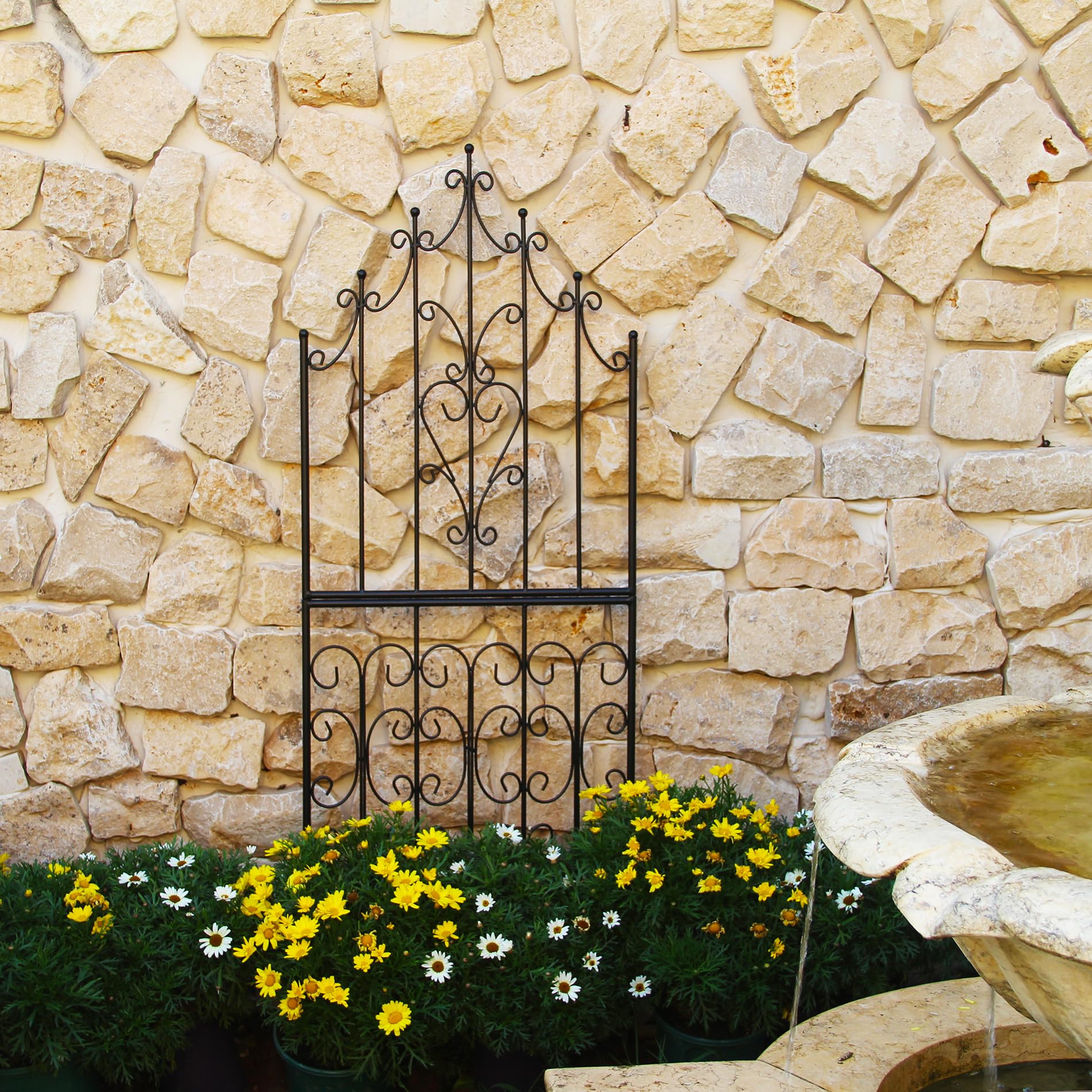SCENDOR trellis next to fence showing scale and vertical coverage