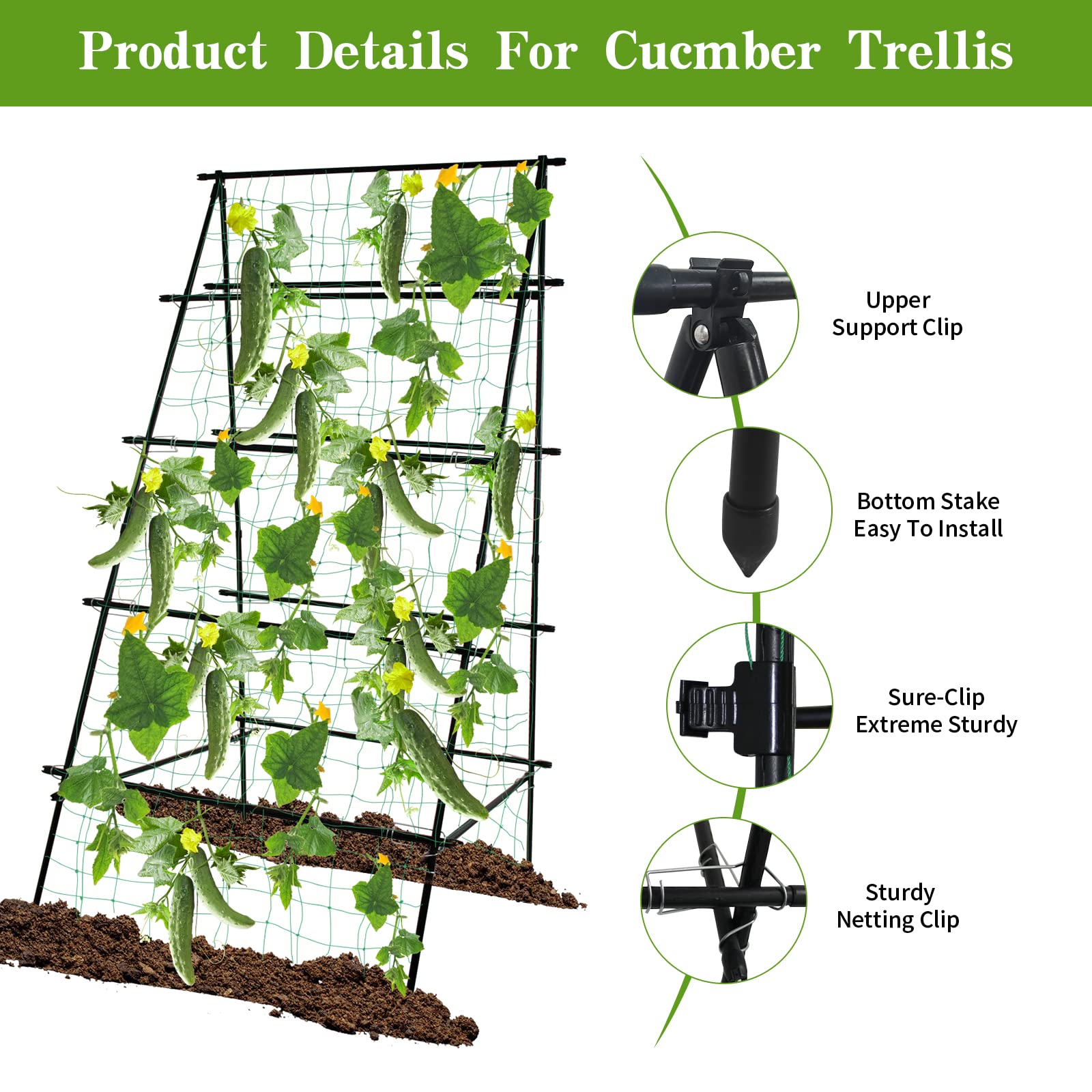 SCENDOR trellis folded flat for compact storage saving shed and garage space