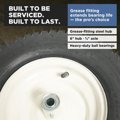 Scenic Road hub and greaseable bearing detail for easy maintenance