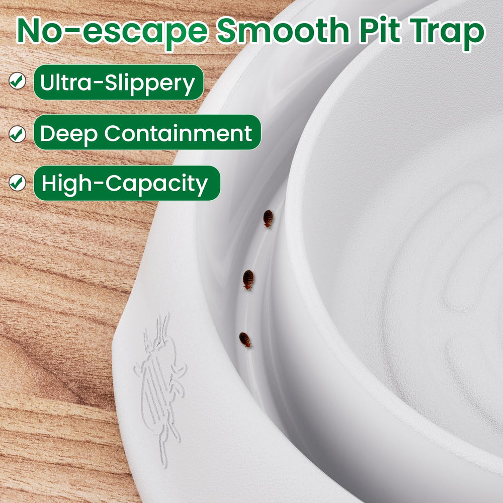 Schadro cup with captured insect demonstrating monitoring effectiveness