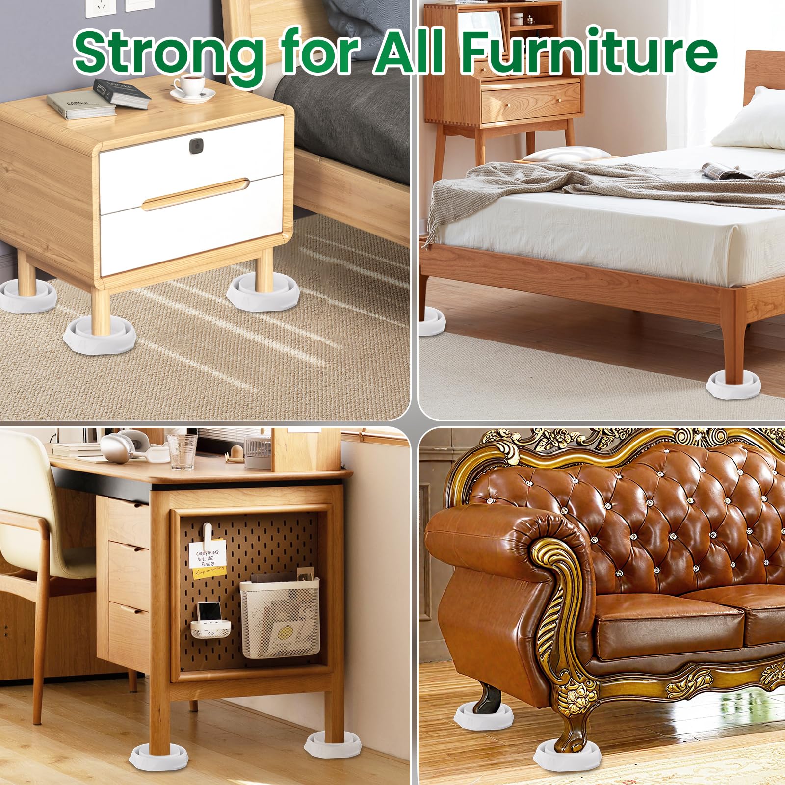 Schadro interceptors under sofa legs illustrating home use