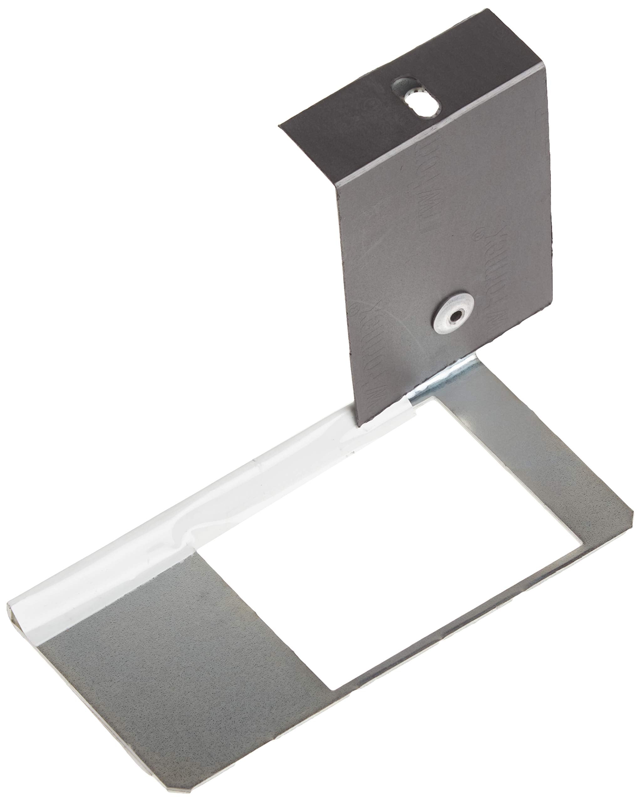 Side profile of Schneider Electric interlock mounted to panel showing compact, secure attachment advantage