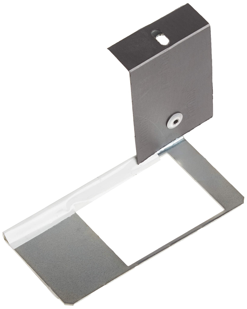 Side profile of Schneider Electric interlock mounted to panel showing compact, secure attachment advantage