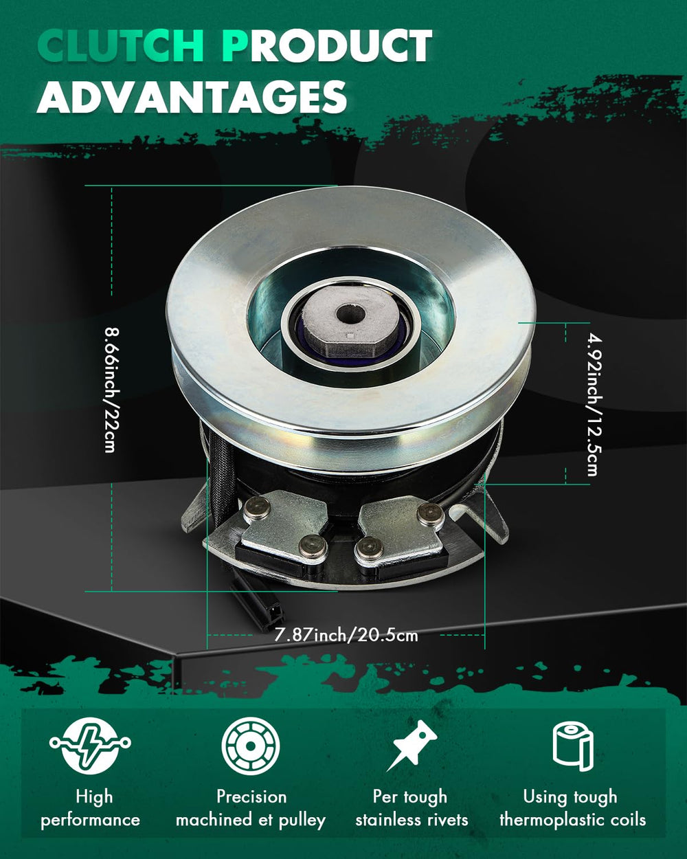 SCITOO clutch e-coated surface close-up for corrosion protection benefit