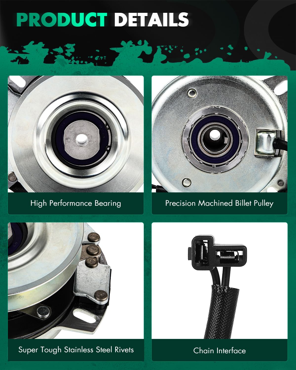 SCITOO clutch pulley profile side illustrating smooth engagement and balance