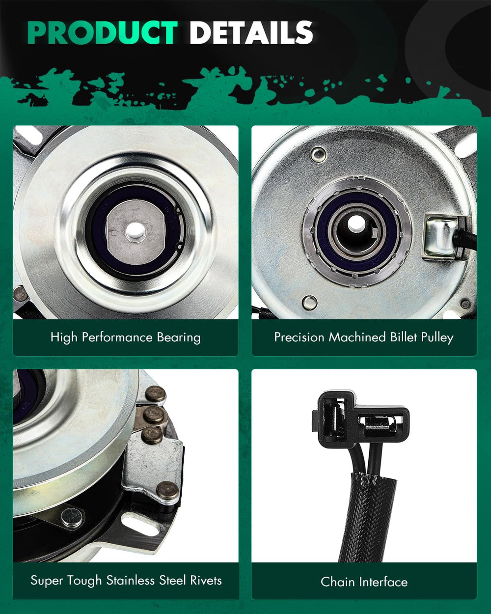 SCITOO clutch pulley profile side illustrating smooth engagement and balance
