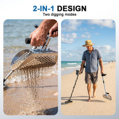 SCNKKL close-up stainless-steel blade with sifting holes benefits fast sand separation