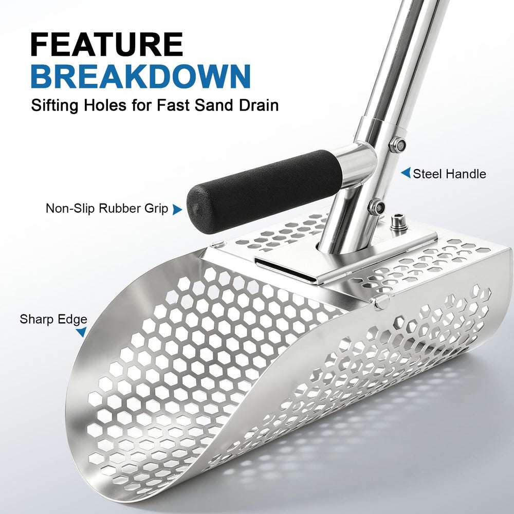 SCNKKL handle connection double screw detail ensures secure assembly and stable digging
