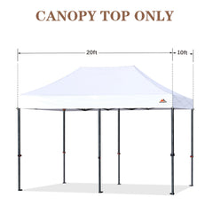 SCOCANOPY corner with metal D-ring detail for secure guy rope anchoring and stability