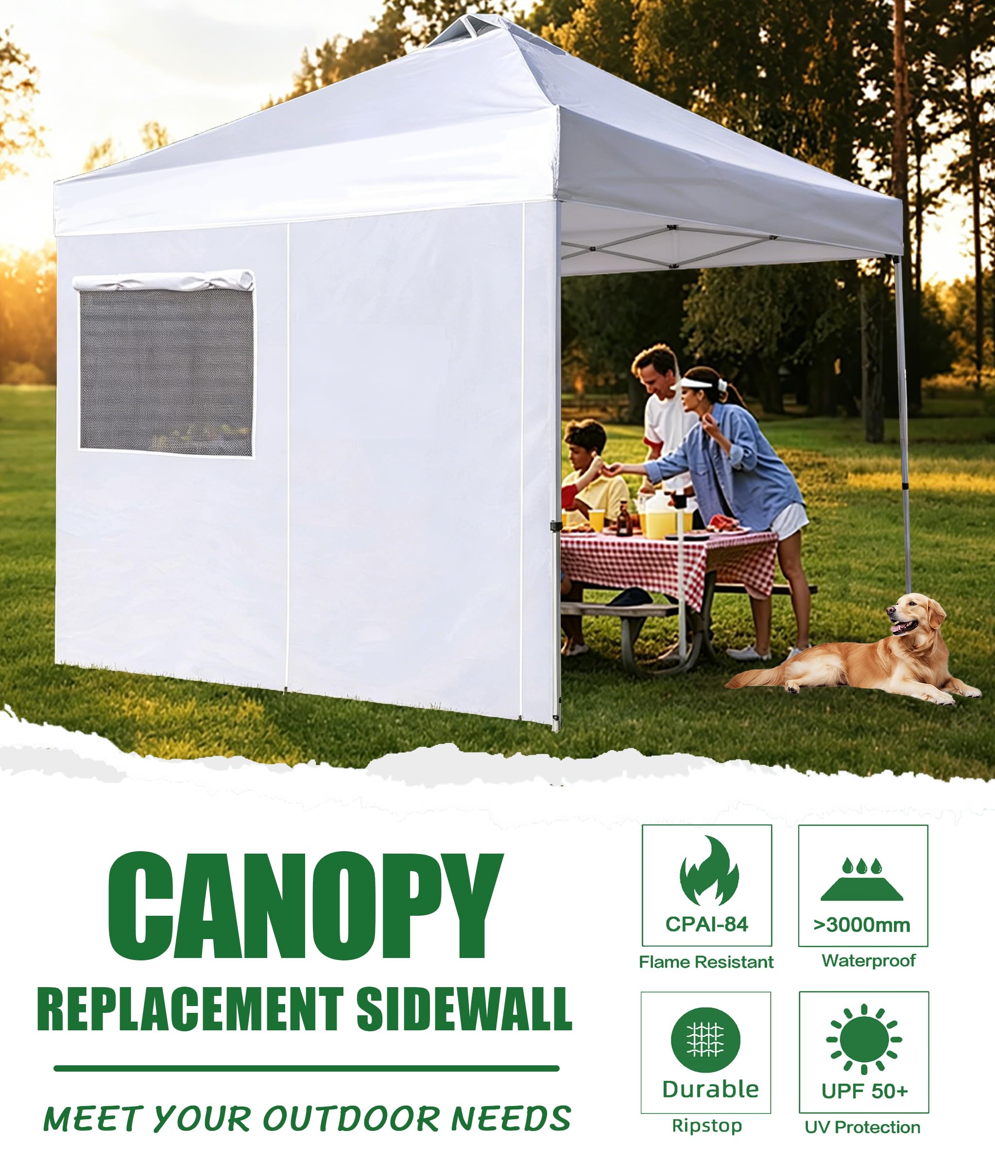 SCOCANOPY corner strap tied to canopy leg for stronger wind resistance