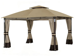 SCOCANOPY front view of replacement canopy top showing fit and color, restores gazebo appearance