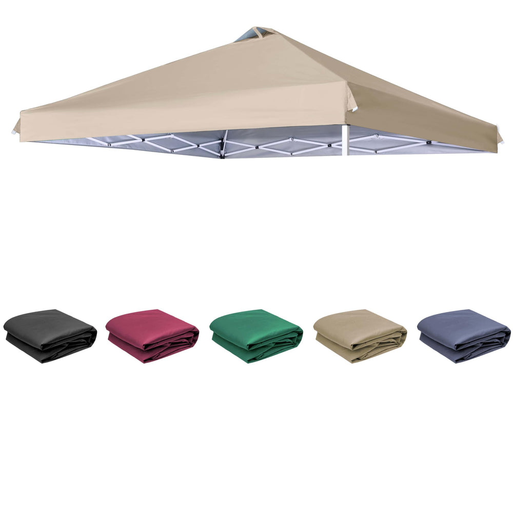 SCOCANOPY front view beige top showing full canopy coverage and protection