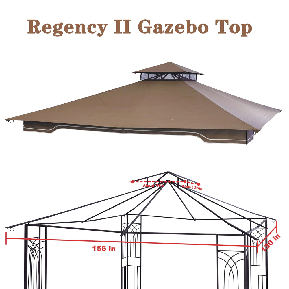SCOCANOPY canopy installed on gazebo frame demonstrating fit
