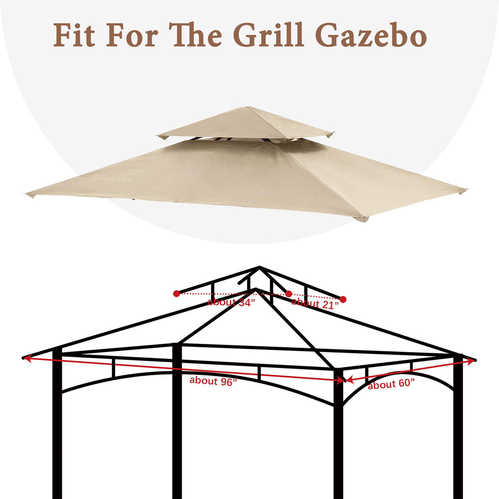 SCOCANOPY installed on grill gazebo demonstrating coverage and weather protection