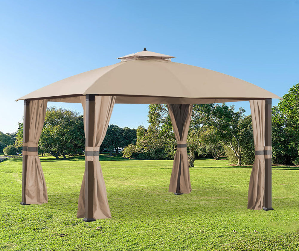 SCOCANOPY in a backyard setting providing refreshed gazebo look and shade
