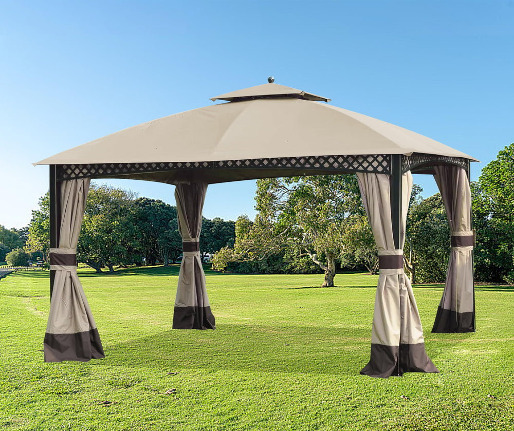 SCOCANOPY shaded gazebo in backyard illustrating cooling and usable space