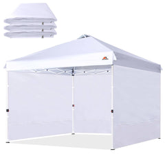 SCOCANOPY panel frontal empacado mostrando acabado blanco y protección