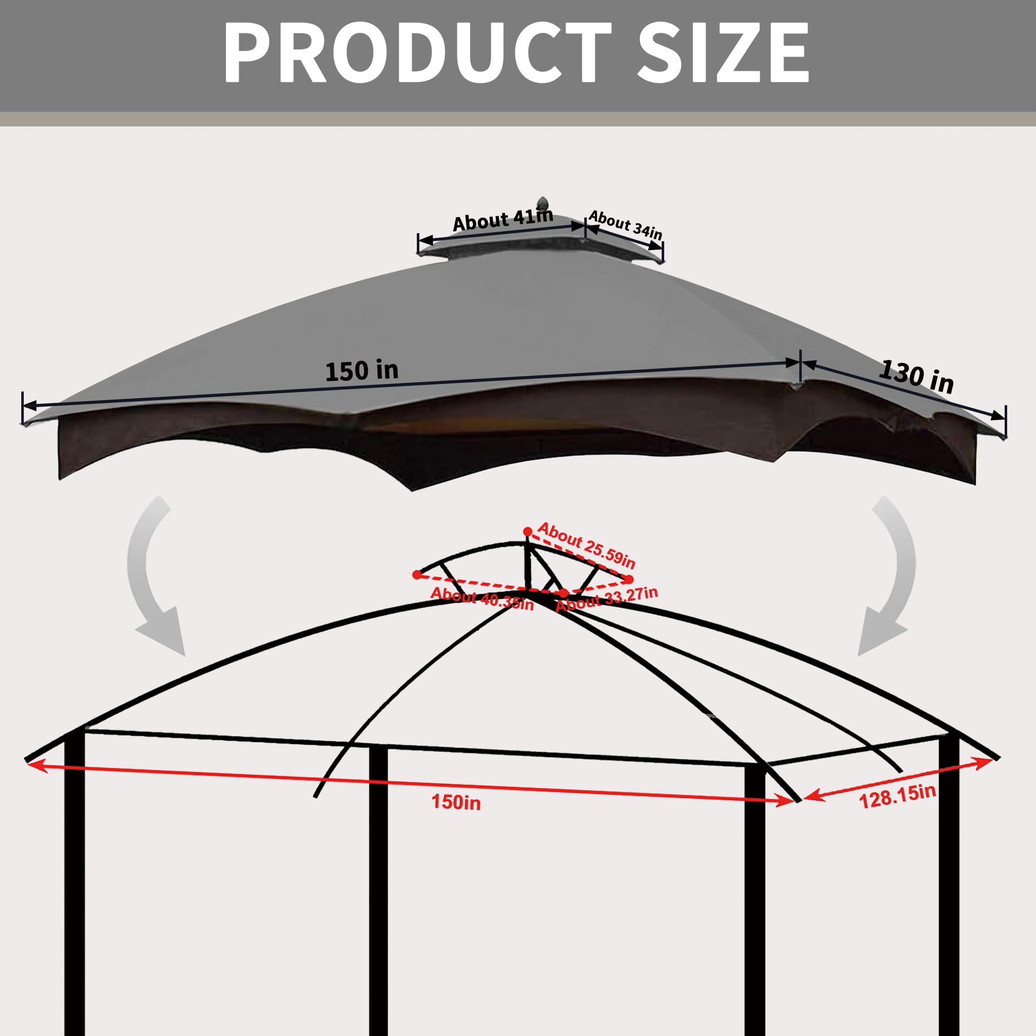 SCOCANOPY reinforced edge and stitching detail demonstrating strength at stress points