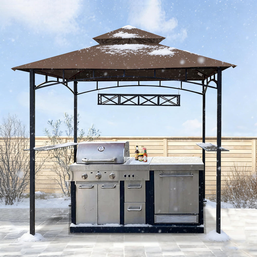 SCOCANOPY scale comparison with grill showing accurate size fit