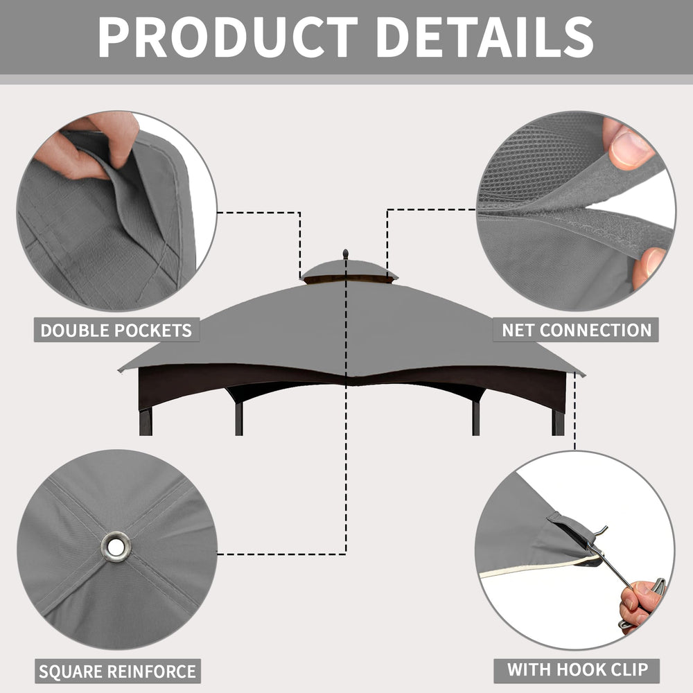 SCOCANOPY top measurement diagram illustrating the exact dimensions for proper fit
