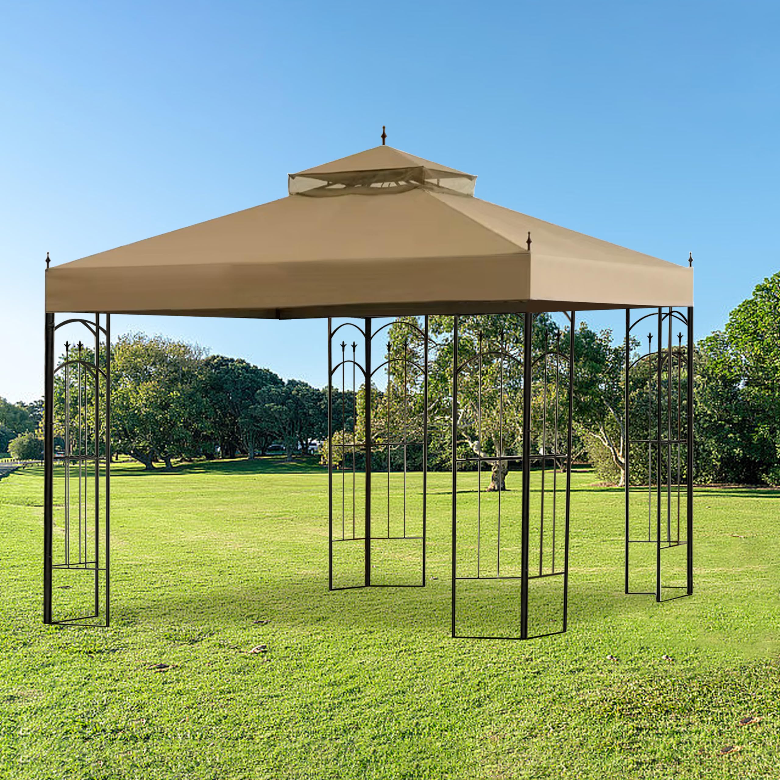 SCOCANOPY size comparison with measuring tape illustrating small and big top dimensions