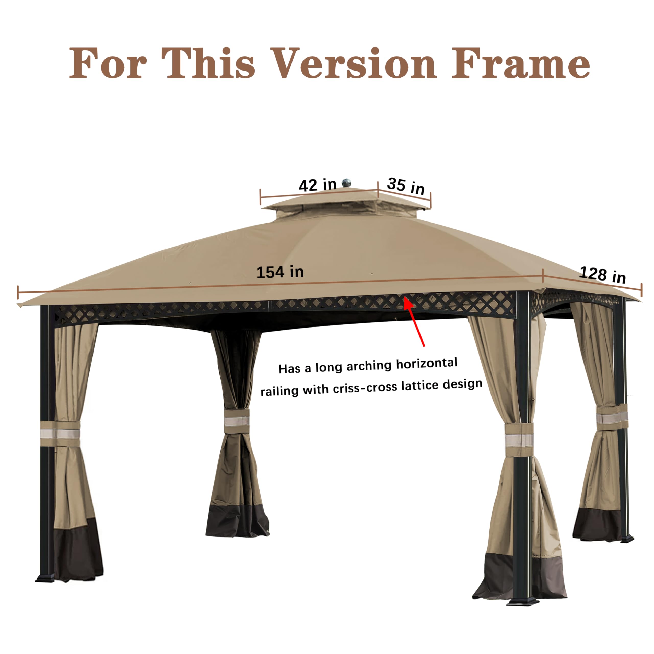 SCOCANOPY two-tier dome shape illustrating top and bottom panel layout