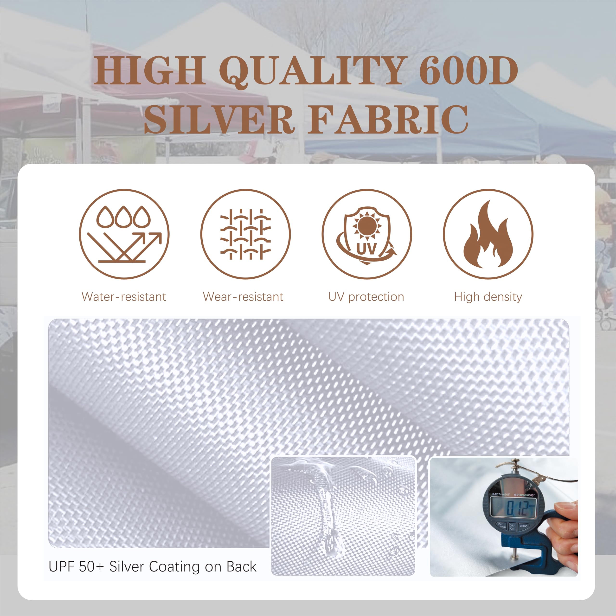 SCOCANOPY valance with banner loops for visible signage attachment