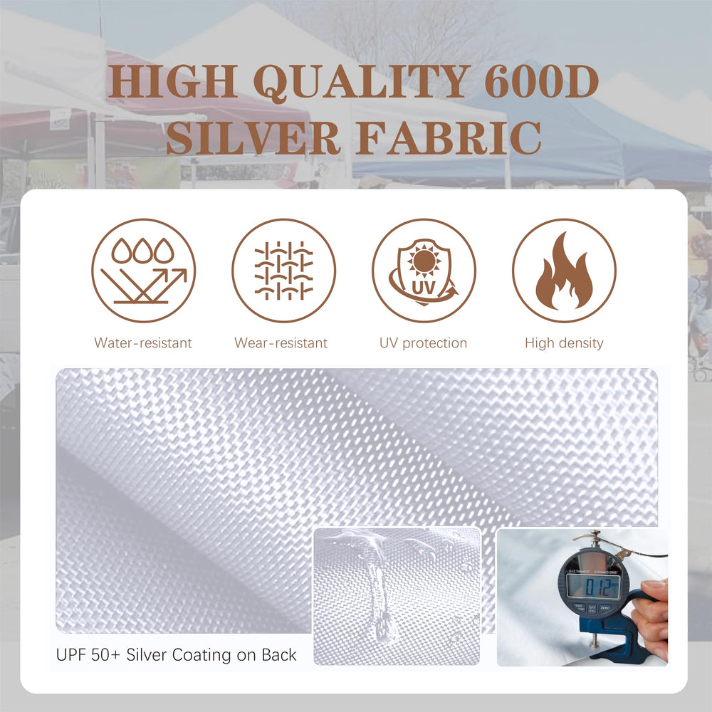 SCOCANOPY valance with banner loops for visible signage attachment