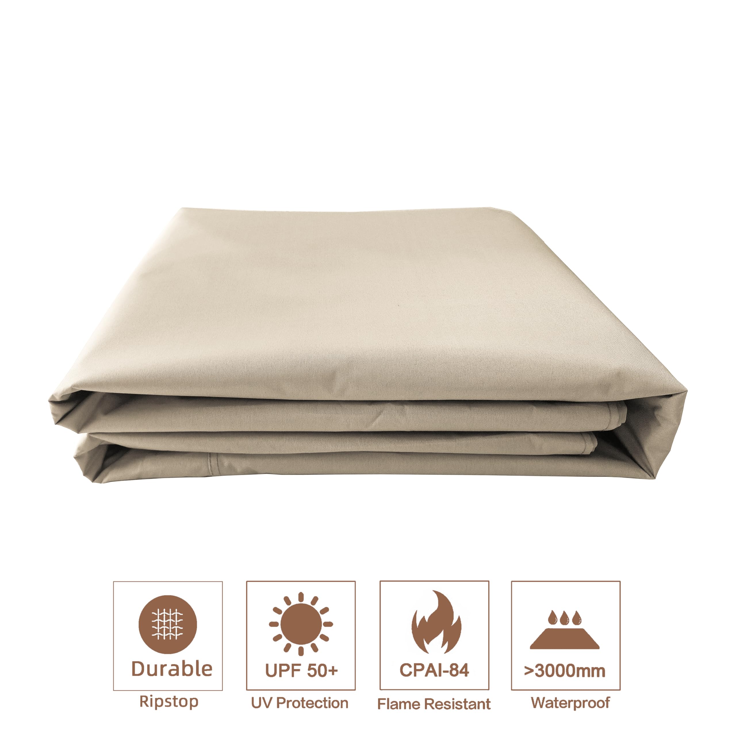 SCOCANOPY water beading on fabric demonstrating water-repellent performance