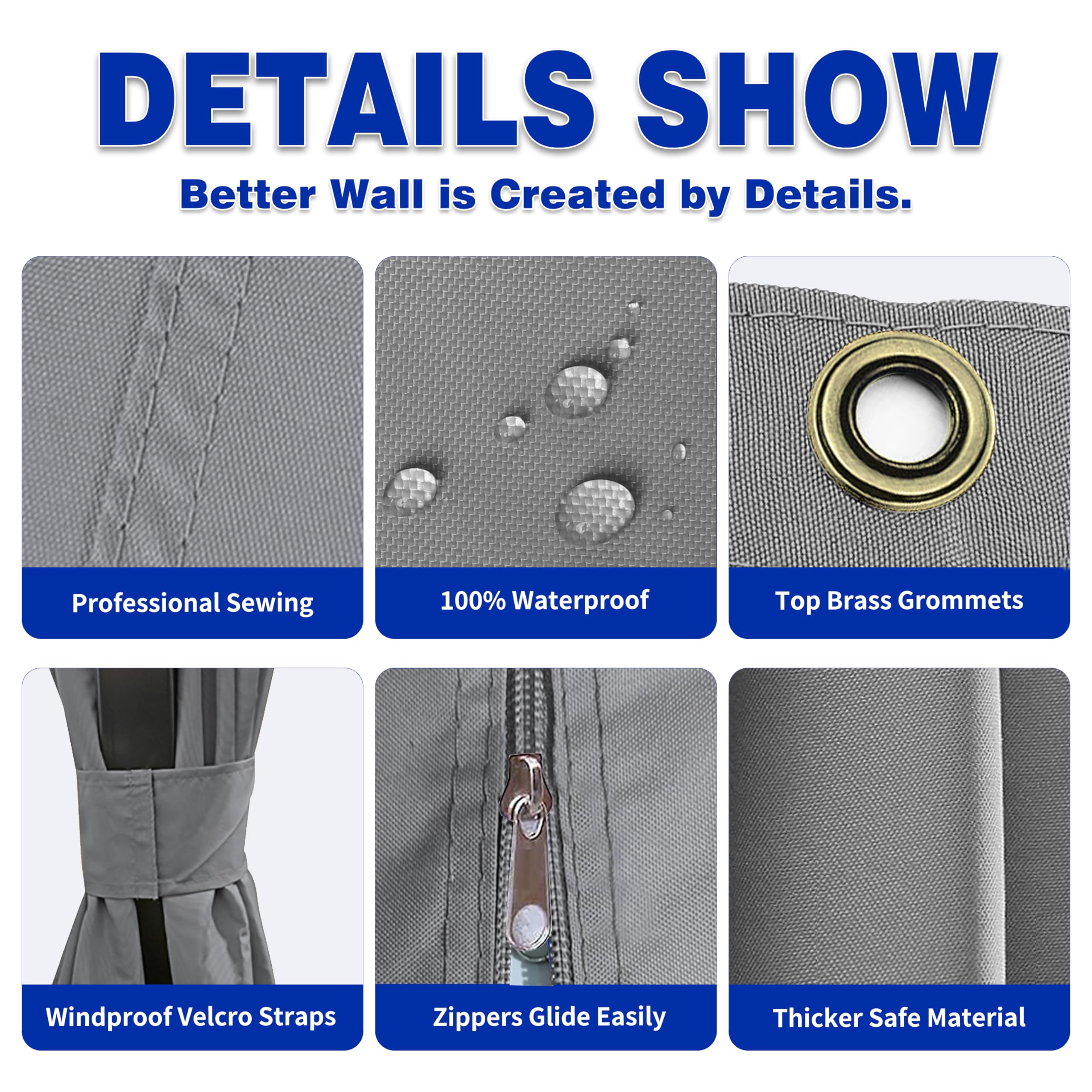 SCOCANOPY centered zipper entry detail with easy-access benefit for daily use