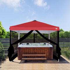 SCOCANOPY zippered double door image showing easy entry and exit
