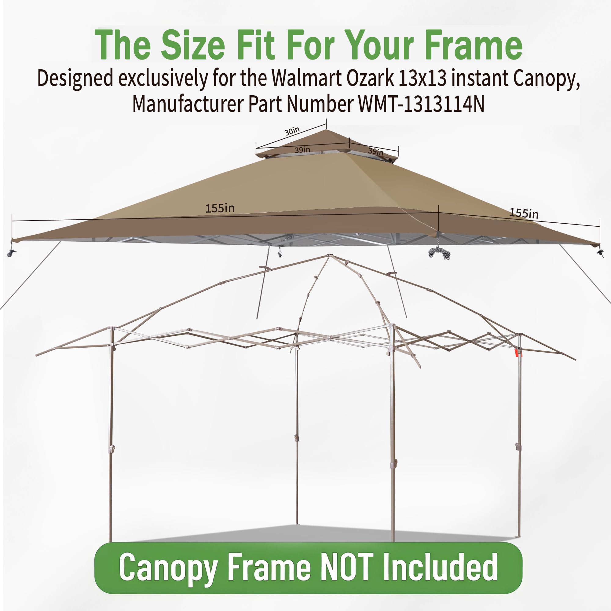 SCOMANAGE size scale with person indicating 13x13 coverage and space